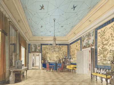 La stanza cinese nel Palazzo Reale, Berlino da Eduard Gaertner